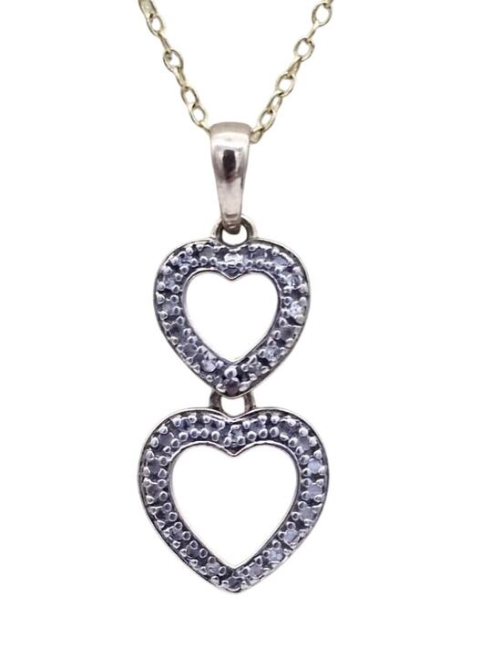 Ross Simons Jewelry - Ross Simons Gold Over Sterling Silver Double Heart Pendant And Chain